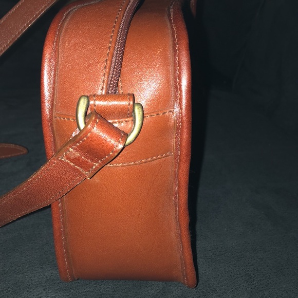 HUNT CLUB BROWN LEATHER CROSSBODY HANDBAG - Picture 11 of 12